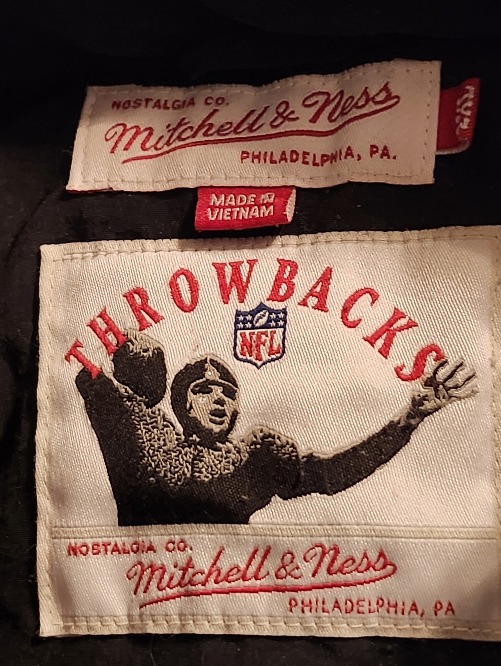 VTG Rare Mitchell and Ness Philadelphia Eagles Pullover Puffer Jacket Men's 2XL - Picture 8 of 13